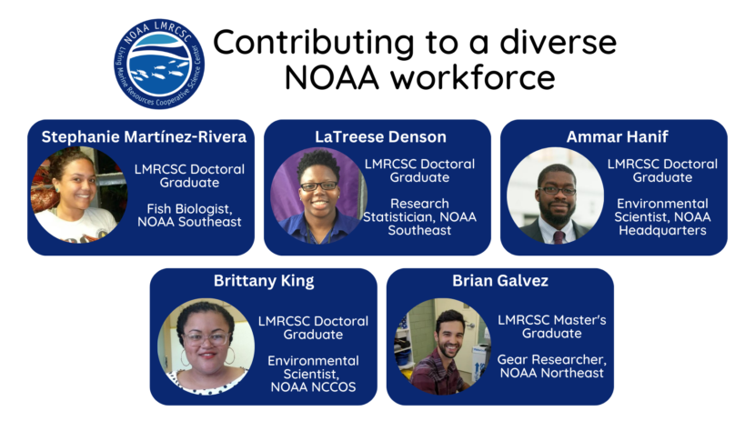 Graduates of the LMRCSC who've made their careers at NOAA