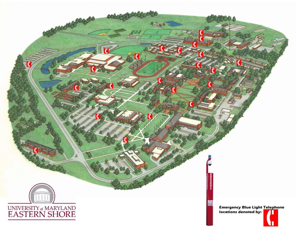 Emergency Phone Campus Map