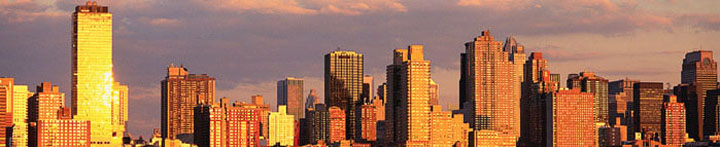 Manhattan Skyline and Hudson River Manhattan, New York, New York, USA