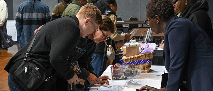 Guests check in at 22nd annual Small Farm Conference.