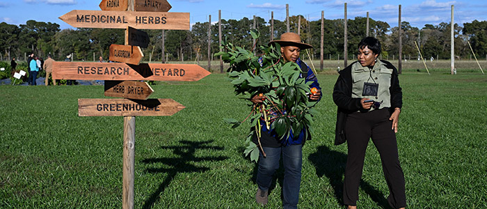 Visitors tour the UMES farm during the 22nd annual Small Farm Conference.
