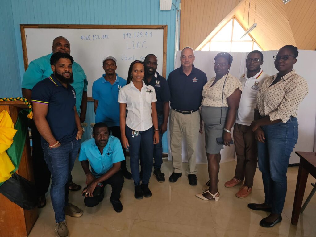 Livestock Extension Officers from seven Jamaican parishes pose for a photo during LINC training.