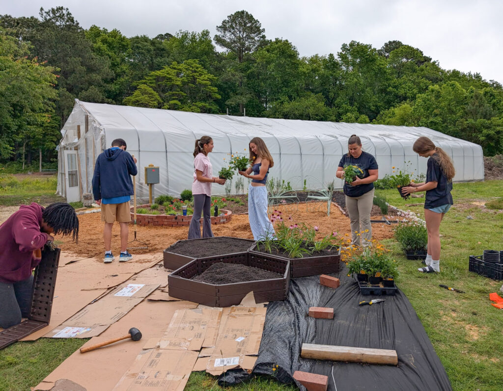 Educational garden at Salisbury School.