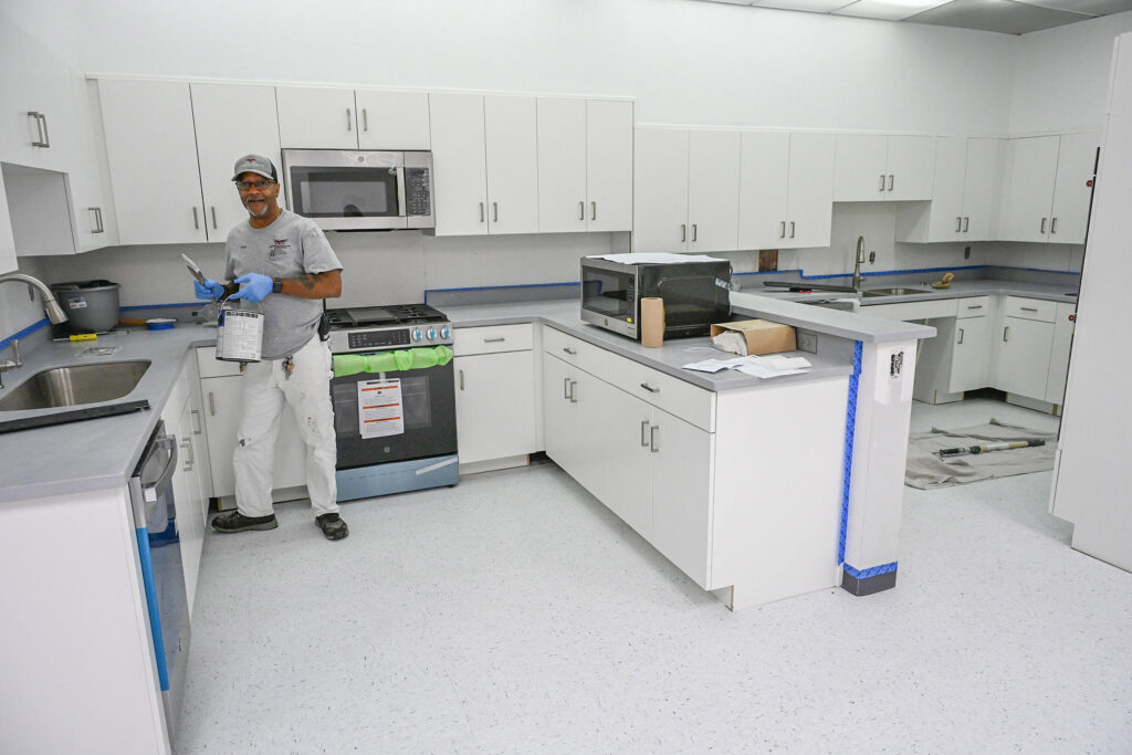 Work is under way to renovate and upgrade the nutrition science lab and classrooms.