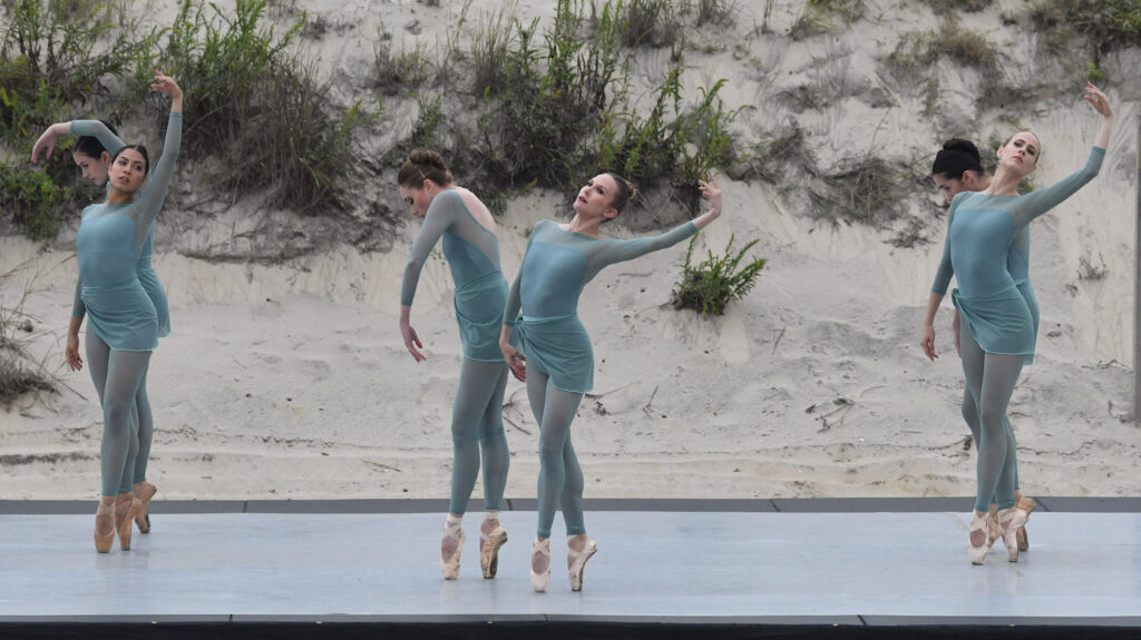 Dancers perform for the "Seaweed Symphony."