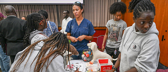 Student clubs and organizations participate in the SANS First Look Fair Thursday, Sept. 18, 2025 on the campus of the University of Maryland Eastern Shore.