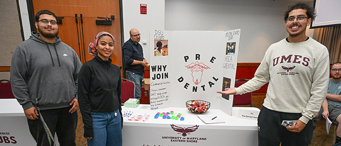 Student clubs and organizations participate in the SANS First Look Fair Thursday, Sept. 18, 2025 on the campus of the University of Maryland Eastern Shore.