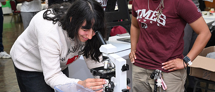 Student clubs and organizations participate in the SANS First Look Fair Thursday, Sept. 18, 2025 on the campus of the University of Maryland Eastern Shore.