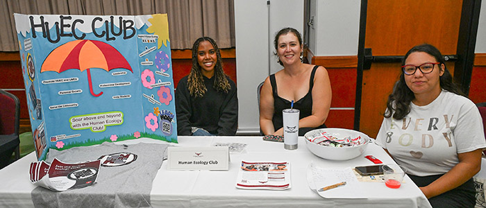 Student clubs and organizations participate in the SANS First Look Fair Thursday, Sept. 18, 2025 on the campus of the University of Maryland Eastern Shore.