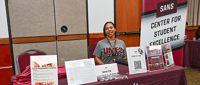 Student clubs and organizations participate in the SANS First Look Fair Thursday, Sept. 18, 2025 on the campus of the University of Maryland Eastern Shore.
