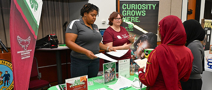 Student clubs and organizations participate in the SANS First Look Fair Thursday, Sept. 18, 2025 on the campus of the University of Maryland Eastern Shore.