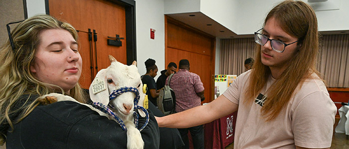 Student clubs and organizations participate in the SANS First Look Fair Thursday, Sept. 18, 2025 on the campus of the University of Maryland Eastern Shore.