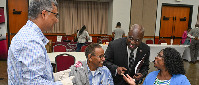 Student clubs and organizations participate in the SANS First Look Fair Thursday, Sept. 18, 2025 on the campus of the University of Maryland Eastern Shore.