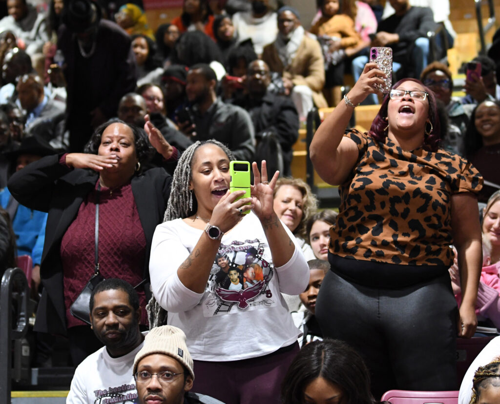 UMES students and parents celebrate graduation during the 28th Winter Commencement.
