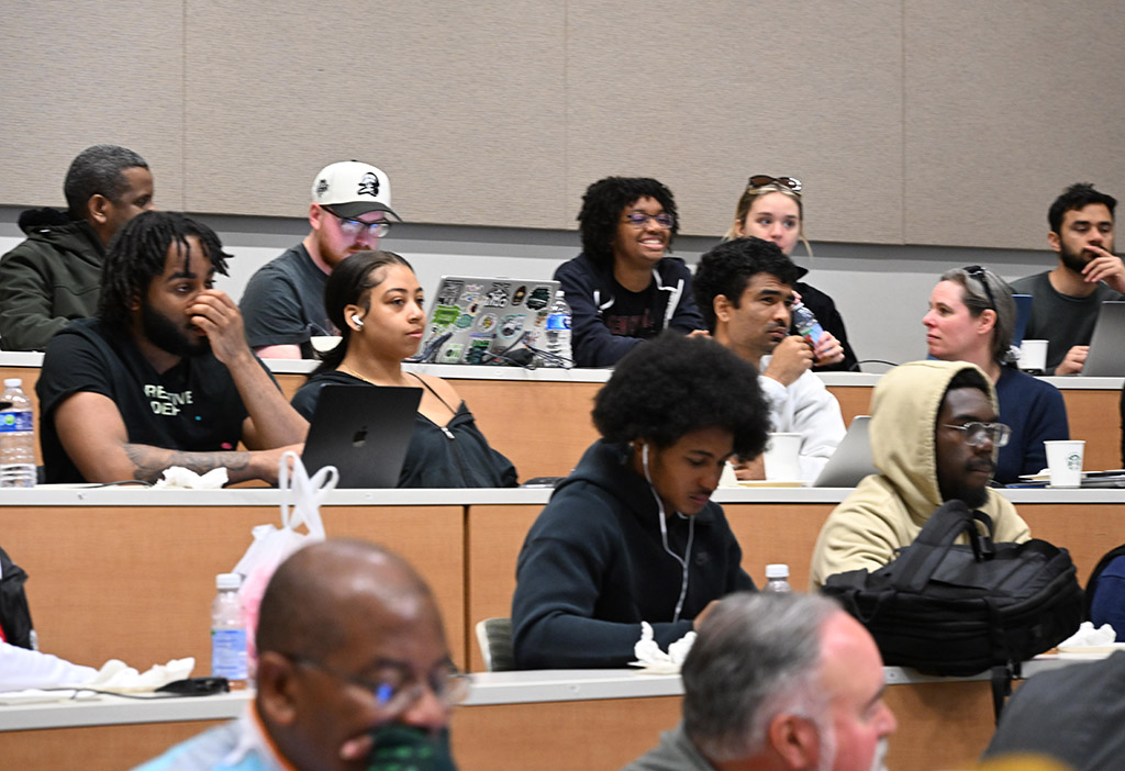 Attendees listen to presentation by Tony Pipa at SANS Spring Seminar on April 9, 2026.