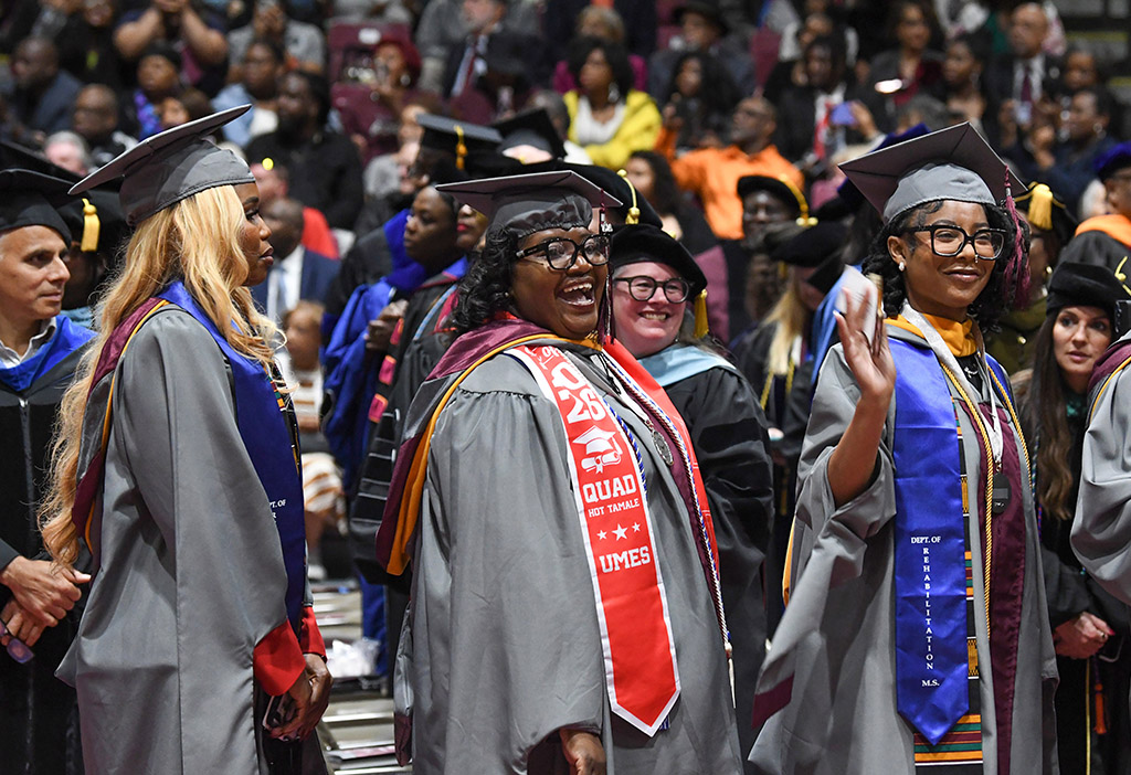 Graduates enter the 139th Spring Commencement ceremony.