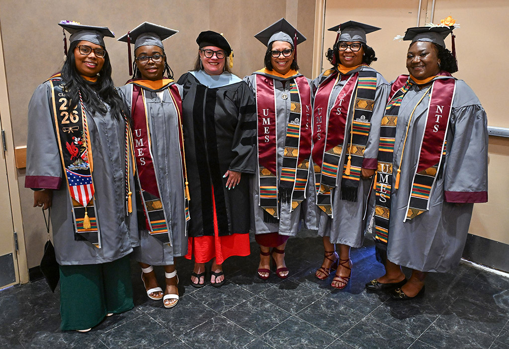 Graduates from Human Ecology and Child Development pose for a photo at the 139th Spring Commencement.