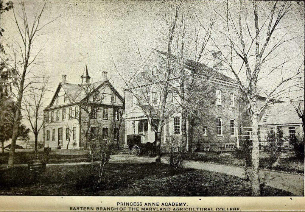 Princess Anne Academy, Eastern Branch of the Maryland Agricultural College