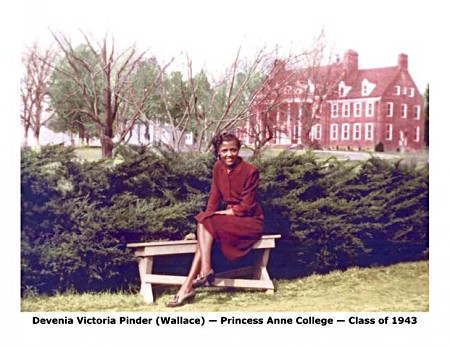 Devenia Victoria Pinder (Wallace) - Princess Anne College - Class of 1943