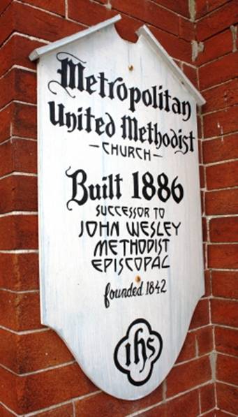 Metropolitan United Methodist Church sign