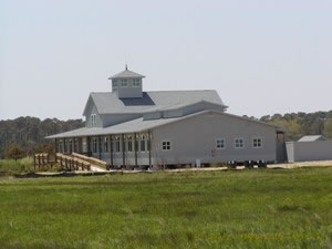 The Paul S. Sarbanes Coastal Ecology Center is just across beautiful Sinepuxent Bay from Assateague Island in Berlin, Maryland.