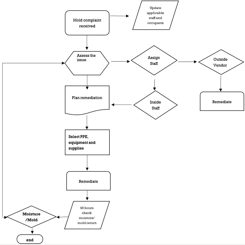 Mold Response Plan Flow Chart